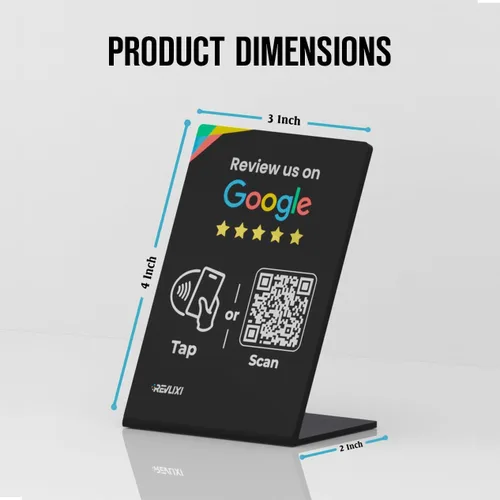 Vista 5 de Soporte para reseñas de Google - Incrementa reseñas con soporte reutilizable para tarjeta de reseña de Google y soporte para código QR - Sin