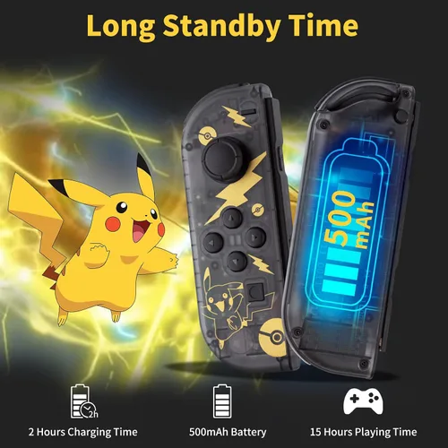 Vista 2 de AFMVV Controllers for Nintendo Switch, Switch Controllers for SwitchLiteOLED, Replacement Controller with Dual VibrationWake-upScreenshot