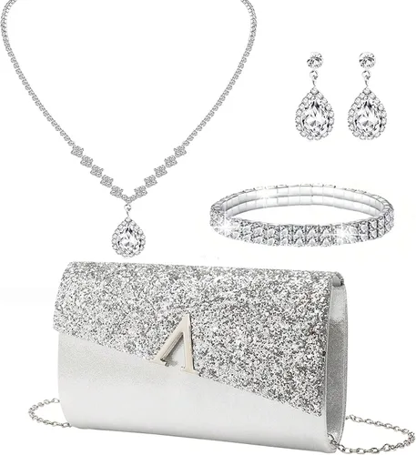 Vista 24 de LETODE Bolsos de mano para mujer, bolsos de noche y embragues para mujer, bolsos de sobre, bolsos de fiesta, baile de graduación, bolso de boda