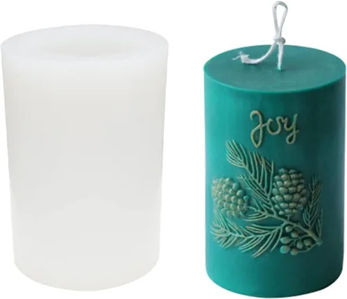 Vista 9 de Molde de vela de hoja de árbol, molde de jabón de arcilla de silicona, para hacer cera de soja, velas de cera de abejas, arte hecho a mano
