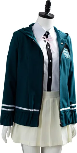 Vista 6 de Super Chiaki Nanami - Disfraz de cosplay de escuela secundaria, vestido de uniforme