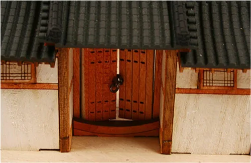 Vista 6 de Kit de modelo de madera de escritorio estilo coreano juego de casa / YG652 por Young Modeler