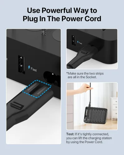 Vista 8 de SooPii - Estación de carga PD de 6 puertos para múltiples dispositivos, carga rápida USB C PD de 20 W para iPhone 14/13/12, incluye 6 cables cortos