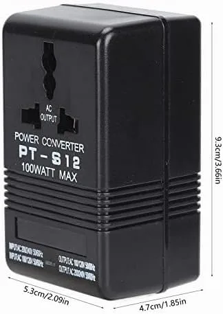 Vista 3 de Convertidor de voltaje de potencia PT-S12 100W, 110V/220V Modo dual