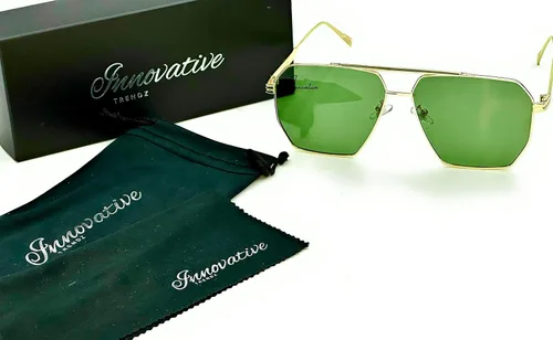 Vista 5 de Innovative Trendz Nuevas gafas de sol hexagonales polarizadas de gran tamaño para mujeres y hombres, sombras vintage UV400 Classic Large Metal