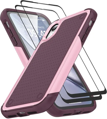 Vista 220 de Jeylly Funda para iPhone SE/Funda para iPhone 5S, Exterior de Plástico Duro que Absorbe Golpes + Interior de Silicona de Goma Defensor contra