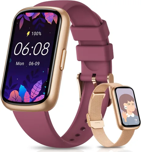 Vista 9 de DEKELIFE Monitor de actividad física, relojes inteligentes para mujeres/hombres, reloj con monitor de frecuencia cardíaca 24/7 con monitor de sueño