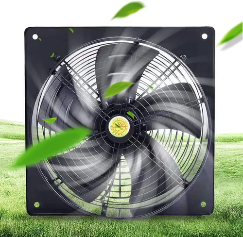 Vista 8 de DNYSYSJ Ventilador industrial de 12 pulgadas, 125 W, 1559 CFM, alto flujo de aire, bajo ruido, 12 pulgadas, extractor de ventilación, ventilador