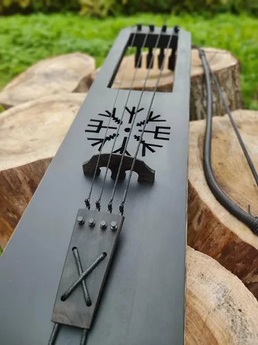 Vista 3 de Talharpa Alric Bass 5 (Taglharpa/Jouhikko) Lira escandinava