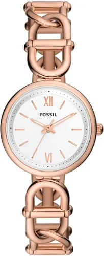 Vista 24 de Fossil Carlie - Reloj de cuarzo de acero inoxidable de tres manecillas para mujer