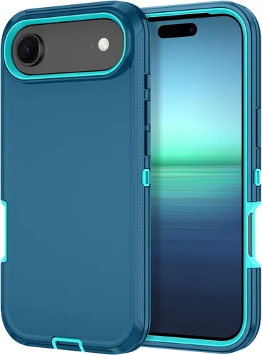 Vista 17 de I-HONVA Funda para iPhone 17 a prueba de golpes, a prueba de polvo y caídas, 3 capas de protección de cuerpo completo [sin protector de pantalla]