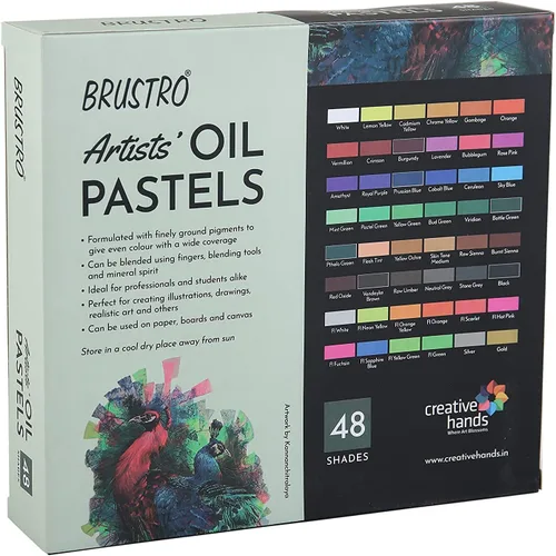 Vista 8 de BRUSTRO Artists - Juego de 48 pasteles al óleo (multicolor)