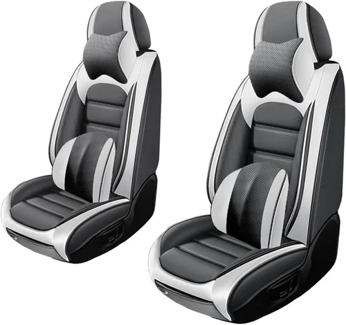 Vista 19 de 5 fundas de asiento para Mazda2 2011-2023, fundas de asiento de automóvil de cuero, impermeables, suaves, cómodas fundas de asiento de automóvil