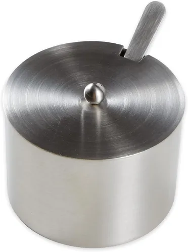 Vista 2 de RSVP International Endurance Kitchen Collection - Juego de salero con cuchara, 4 onzas, acero inoxidable cepillado