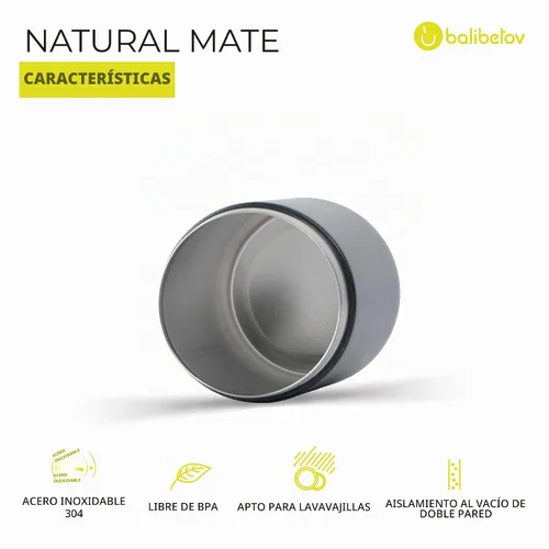 Vista 3 de BALIBETOV - Contenedor de yerba mate de 30 onzas líquidas, recipiente de yerba con tapa de vertido, boquilla fácil de verter, almacenamiento