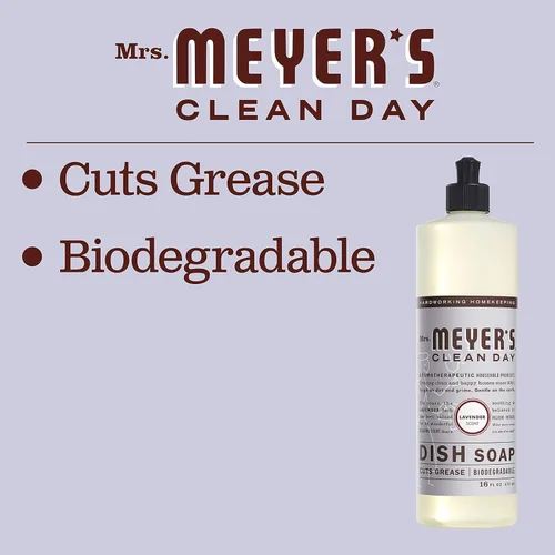 Vista 78 de Mrs. Meyer’s Clean Day - Detergente líquido para platos, aroma a lavanda, botella de 16 oz