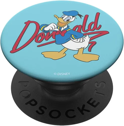 Vista 6 de Disney Mickey y sus amigos Donald Duck Signature Retrato PopSockets MagSafe PopGrip para iPhone