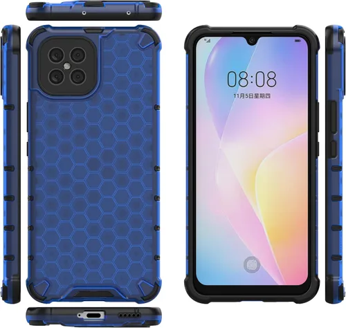 Vista 259 de Pzwoxukhov Funda compatible con Huawei Nova 3i, compatible con Huawei P Smart+ 2018 Honeycomb Anti-Drop Shock-Absorbing Case Negro