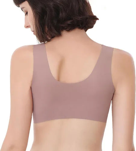 Vista 3 de FallSweet Sujetador con cierre frontal para mujer, push up sin aros, sin costuras, cómodo brassiere