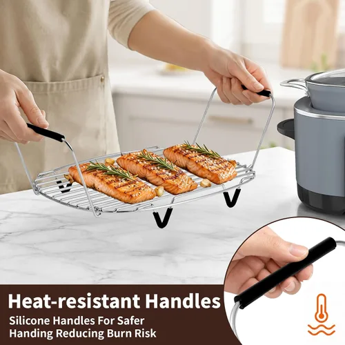 Vista 5 de Rejilla para asar y vaporera para Ninja Foodi Possible Cooker Pro 8.5Qt
