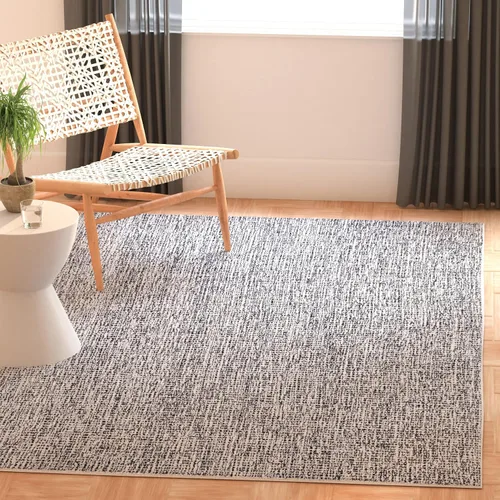 Vista 126 de SAFAVIEH Abstract Collection - Alfombra decorativa, 2 x 3 pies, color negro y marfil, lana hecha a mano, ideal para zonas de alto tráfico