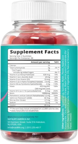 Vista 2 de BeLive Inositol+biotina favorita para mujeres para una piel y uñas más saludables y salud hormonal