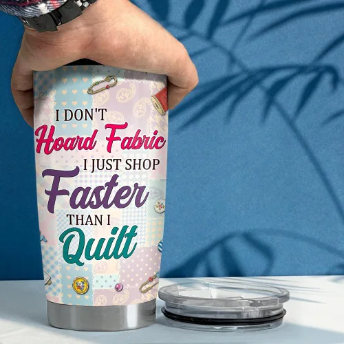 Vista 5 de SANDJEST Vaso de costura de 20 onzas para amantes de la costura, regalo para mujeres de alcantarillado, vasos aislados de acero inoxidable, taza