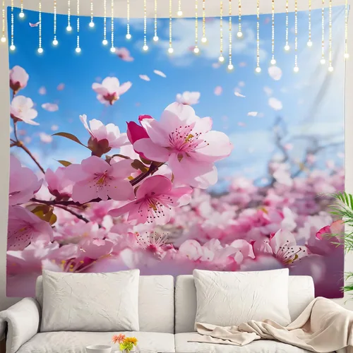 Vista 117 de Shrahala Modern Abstract Artwork Wall Tapestry, Orange Black Beige Wall Hanging Large Tapestry Decoration Polyester Fiber White Hem Around for Dorm