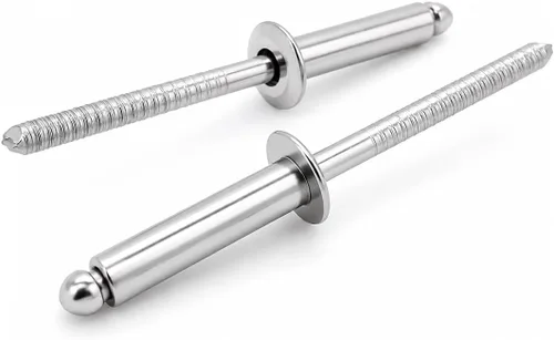 Vista 12 de BCP Fasteners 100 remaches ciegos de acero inoxidable 304 (#6-8) 3/16" diámetro x 1/2" agarre (BCP181)
