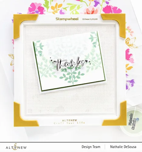 Vista 2 de Altenew Stampwheel Herramienta de estampado para estampado preciso y fácil, plataforma de estampado para manualidades de papel y tarjetas
