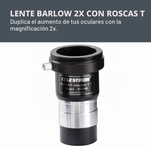 Vista 3 de Celestron Kit de accesorios para telescopio de observadores – oculares