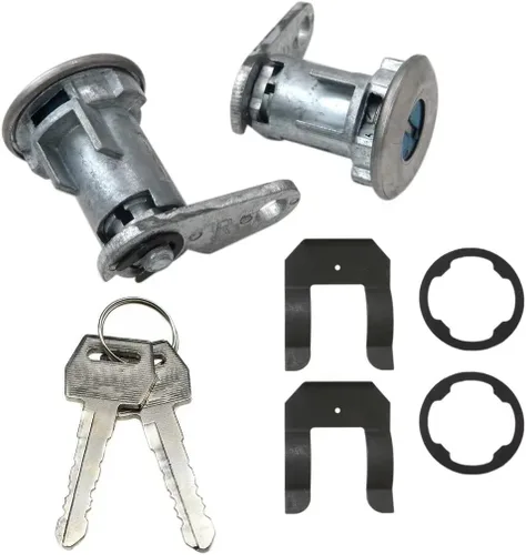 Vista 5 de Cilindro de cerradura de puerta con 2 llaves Repl.# DL1 DL1550 D2AZ-6521984A para Ford 76-78 F-150 Base
