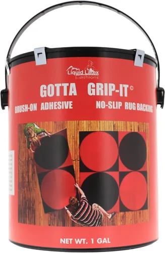 Vista 4 de Gotta Grip-It - Alfombra antideslizante de goma fijadora, 1 galón, segura y fácil de usar, lavable a máquina y apta para secadora, adhesivo