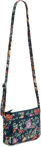 Vista 2 de Vera Bradley Bolso cruzado estilo hipster de algodón para mujer con protección RFID