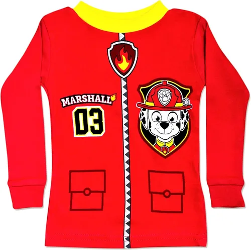 Vista 3 de Paw Patrol Conjunto de pijama Marshall, Rubble, Chase y Skye para niños