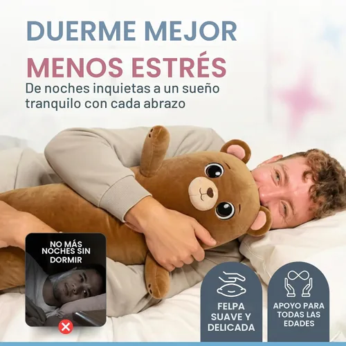 Vista 2 de Cuddle Paws Almohada corporal de felpa de oso para niños, juguete
