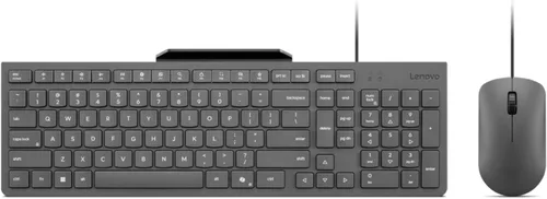 Vista 8 de Lenovo Teclado USB-C con cable 305 con teclado numérico, teclado de tamaño completo, diseño delgado, negro, conectividad USB-C, función dedicada