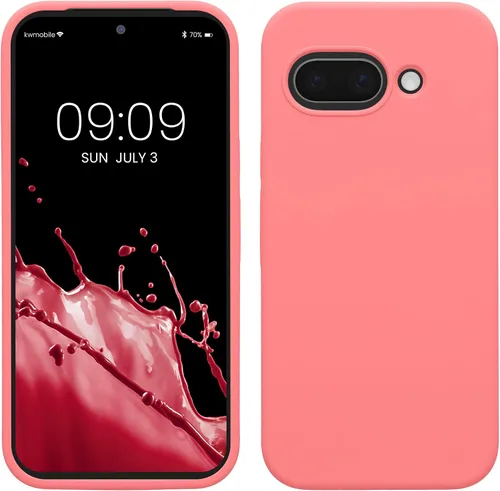Vista 182 de kwmobile Funda Compatible con Google Pixel 6 Pro - Funda de Teléfono de Silicona TPU con Acabado Suave - Azul Caribe