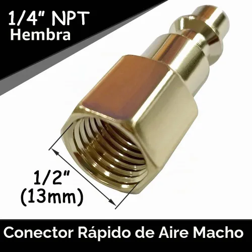 Vista 2 de Uenede Kit de enchufe de conexión rápida de manguera de aire industrial NPT