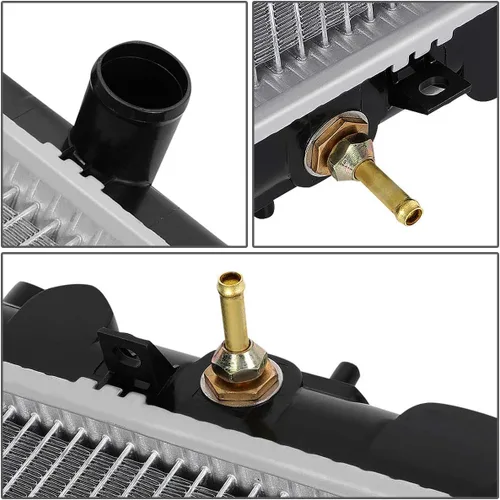 Vista 4 de DNA Motoring OEM-RA-2459 Repuesto de radiador de refrigeración de aluminio estilo OE compatible con Infiniti QX4 01-03 / 01-04 Pathfinder AT, 27