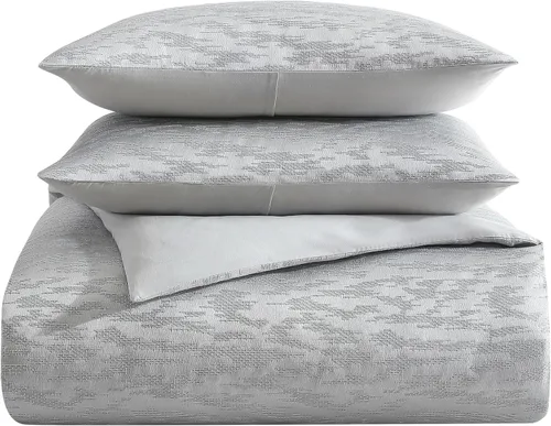 Vista 14 de Vera Wang - Juego de edredón Queen, juego de ropa de cama de lujo con fundas a juego, elementos elegantes para la habitación