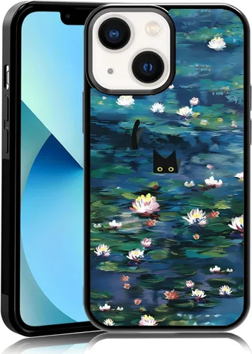 Vista 31 de Elegante funda de teléfono con diseño de gato Marie compatible con iPhone 11, funda de encaje dorado para iPhone, a prueba de golpes, rosa fucsia