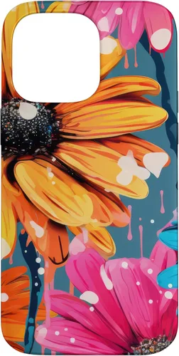 Vista 21 de Drip Gerbera Daisies Case for iPhone 17