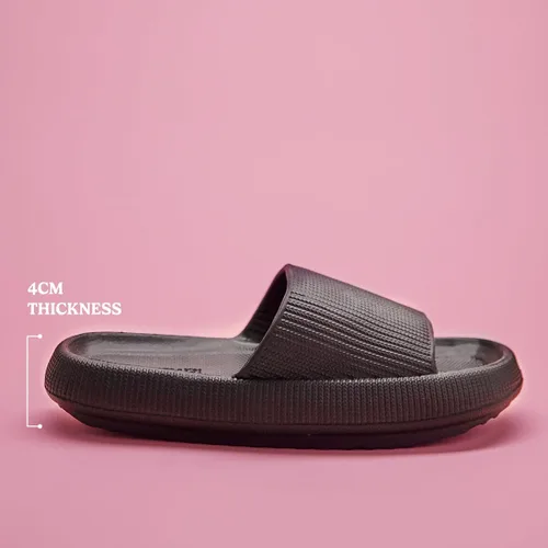 Vista 3 de Pillow Slides Pantuflas para mujer y hombre Sandalias antideslizantes para piscina Suelas gruesas Sandalias ergonómicamente diseñadas Uso