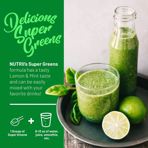 Vista 5 de Superalimento en polvo orgánico verde para inmunidad – Alivia la digestión, aumenta la vitalidad y la energía saludables. Fórmula de acción rápida