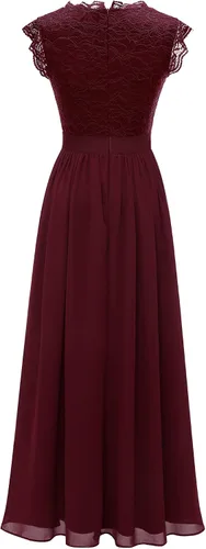 Vista 25 de Dressystar - Vestido de dama de honor, sin mangas, con cuello en V, para fiesta de boda