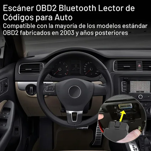 Vista 3 de OBD2 escáner Bluetooth lector de código de coche para Dual-OS El producto utiliza un protocolo público, principalmente diagnostica códigos de falla