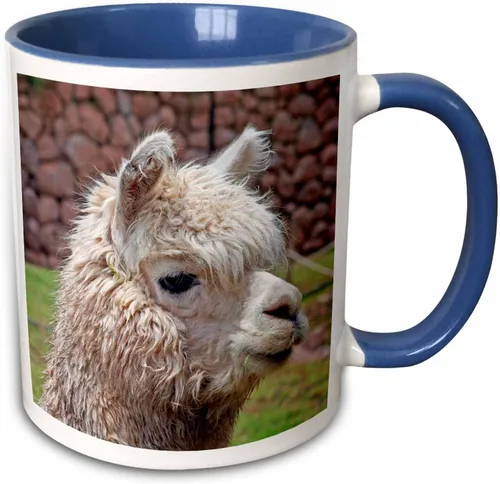 Vista 11 de 3dRose Taza de café, tamaño - 11oz - Perú. Alpaca Wildlife, Awana Kancha, Valle de Urubamba - SA17 KWI0128 - Kymri Wilt Wildlife - divertido regalo