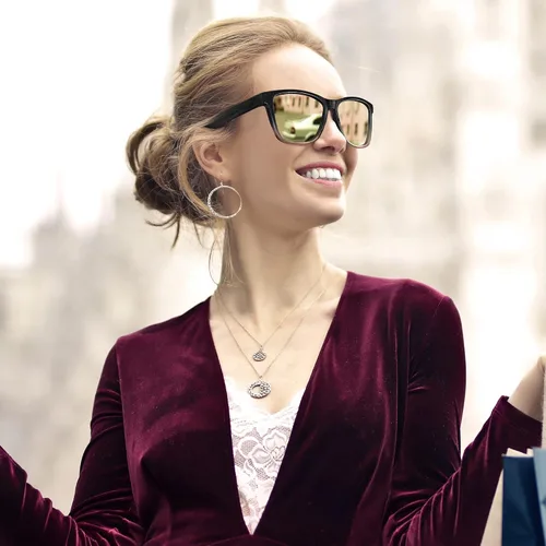 Vista 2 de Meetsun - Lentes de sol polarizados, unisex, modernos, con estilo de diseñador, clásico y retro