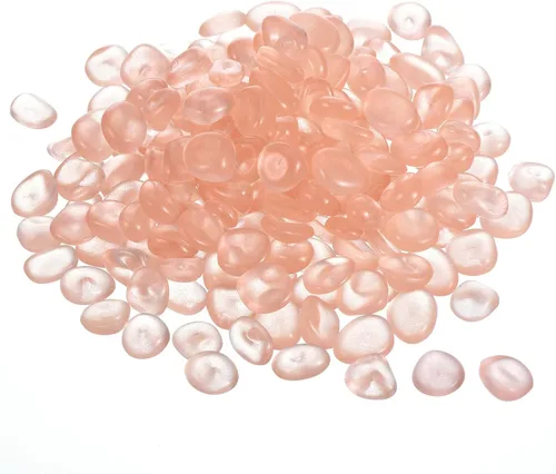 Vista 12 de MECCANIXITY 100 piedras brillantes de 0.51 a 0.67 pulgadas (0.512-0.669 in) para decoración en la oscuridad, piedras luminosas, decoración de Rosa